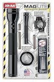 Produkt-Bild: Mag-Lite Set 3D-Cell schwarz inklusive Montagehalterung und Wegrollschutz +  Mini Mag-Lite AA schwarz inklusive Nylonholster