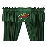 Minnesota Wild Sideline Window Valance GreenStraight Valance