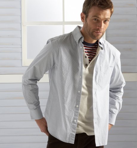 Big & Tall Blue Harbour Long Sleeve Stripe Shirt