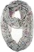 VIVIAN & VINCENT Soft Light Weight Cartoon Owl Sheer Infinity Scarf Alt Gray