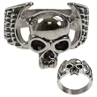 316L CASTING STAINLESS STEEL SKULL RING WIDTH: 22mm