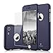 iPhone 7 Case,Lavince Full Body Protection Hard Slim Premium Cover[Dual Layer][Slim Fit] with Tempered Glass Screen Protector for iPhone 7 4.7inch(Navy Blue)