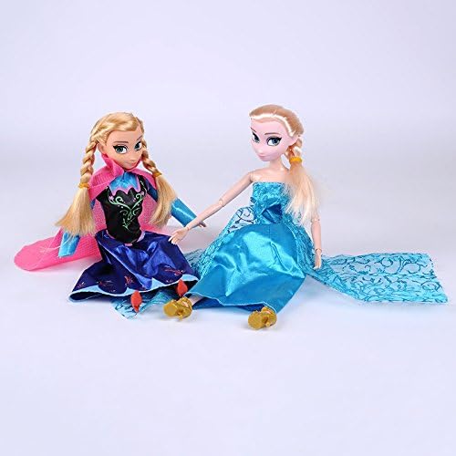 Hot 3pcfrozen Toys 11.5 Inch Doll 30cm Princess Elsa+anna+olaf 12 Joint Moveable Birthday/christmas Gift for Kids