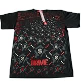 ARME WELCOME TO THE HOOD GUNS and MONEY ALLOVER PRINT 2-sided T SHIRT (URBAN CUT) at Blue Devil Clothing