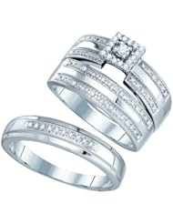0.23CT DIAMOND TRIO SET
