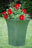 Steel Zinc Tapered Planter Large Size 45cmx30cm