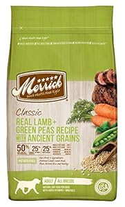 Merrick 1 Count Classic Real Lamb + Green Peas Recipe with Ancient Grains, 25 lb Merrick 1 Count Classic Real Lamb + Green Peas Recipe with Ancient Grains, 25 lb