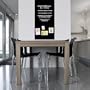 magnetische Tafelfolie 70x50 Wandfolie Kreidetafel Wandtafel T�rfolie - selbstklebend - inkl. 2 Kreidestiften 70x50 schwarz