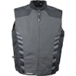 Joe Rocket Street Men's Textile Street Racing Motorcycle Vest - Black/Charcoal
