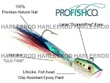 ProFish Saltwater Fishing Lure Bucktail 1/2oz Neon Blue