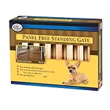 Four Paws 3-Panel Free-Standing Walk-Over 64-Inch-by-17-Inch Wood Gate