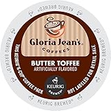 Keurig, Gloria Jean's, Butter Toffee, K-Cup Counts, 50 Count