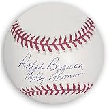 Ralph Branca and Bobby Thomson Dual Autographed Baseball