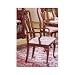 Kitchen & Housewares : Set of 2 Cherry Finish Wood Queen Anne Style Dining Arm Chairs
