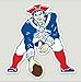 NFL New England Patriots 49681011 Perfect Cut Color Decal, 8