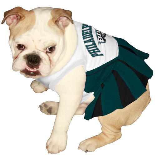 Pets First Philadelphia Eagles Pet Cheerleader Uniform Small