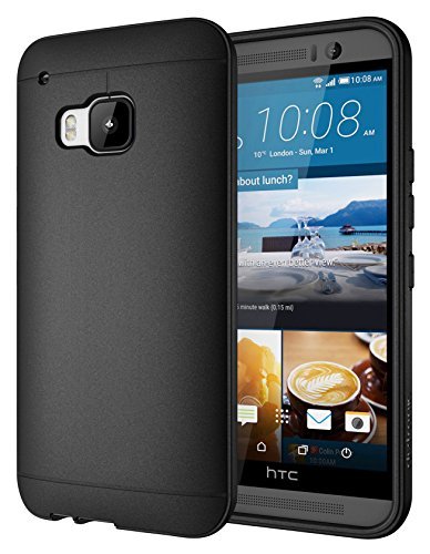 HTC One M9 Case, Diztronic Full Matte Flexible TPU Case for HTC One M9 (2015) - Black (OM9-FM-BLK)