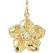 14K Yellow Gold Forget-me-Not Diamond Charm - 0.02 Ct.