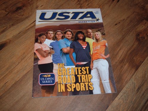 USTA Magazine-July/August 2007 issue-Roger Federer, Serena Williams, Venus Williams, Andy Roddick, Rafael Nadal, James Blake, Maria Sharapova cover photograph.