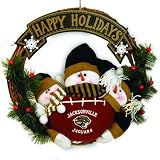 Jacksonville Jaguars Styro Snowman Wreath