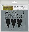 Crafters Workshop Template, 6 by 6-Inch, Love Post