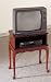 Queen Anne Style Cherry Finish Wood TV Stand Image