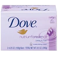 Dove Nutrium Cream Oil Beauty Bar, 4.25 Oz. Bars,