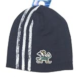 Notre Dame Fighting Irish Adidas Cuffless Distressed Striped Knit Hat