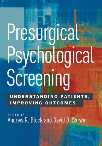 presurgical psychological screening understanding patients improving outcomes
