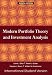 Modern Portfolio Theory and Investment Analysis: International Student Version