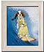 SET/4 SURFING DOGS Beach Scene Surf Board Framed Art