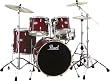 Pearl Vision VSX 5-Piece Standard Drum Shell Pack, Strata Black Chrome Hardware
