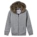 Girls' Mossimo Supply Co. Fux Fur Trim Hoodies - Heather