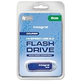 Integral Courier Flash Drive with LED Light USB 2.0 Read 12MB/s Write 3MB/s 8GB Ref INFD8GBCOU