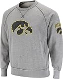 Iowa Hawkeyes Heather Grey Outlaw Crewneck Sweatshirt