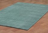 Aqua Pulse 8' X 10' Hand Tufted Wool Rug with Free Shipping