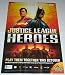 Search : Justice League Heroes Video Game Promo Poster: JLA Justice League of America/Batman/Superman/Wonder Woman/Green Lantern/The Flash
