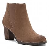 Clarks Womens Pause Camelia Boot Taupe Suede Size 11