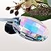 Colorful Oval Drop Hanging Crystals Chandelier Prisms Feng Shui Ornament Window Suncatchers 76mm