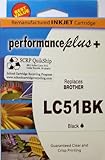 Genuine IJR Performance Plus Remanufactured Brother LC51BK Black MFC-240C a ....