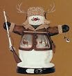 Bradford Editions "Uncle Buck" Hunting Snowman Figure 8"