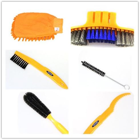 Bicycle Brush Cleaning Tool Kit Pack-6