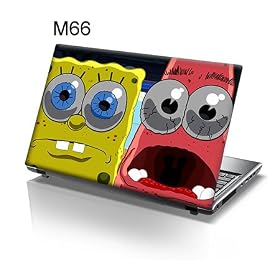 15,6" Autocollants pour ordinateur portable spongebob square pants tv show characters