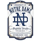 NCAA Notre Dame Fighting Irish 11-by-17 Wood Sign