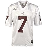 adidas Mississippi State Bulldogs #7 White Replica Football Jersey