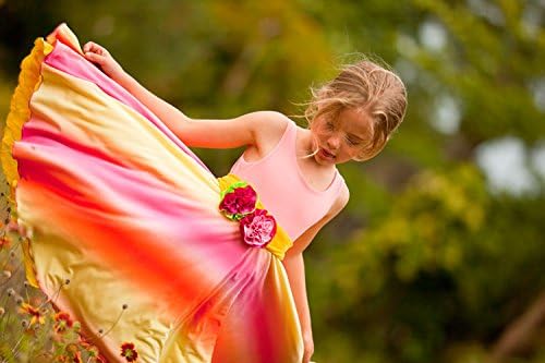 Spinning Tales Big Girls' Tropical Paradise Spin Dress - Reversible (8)