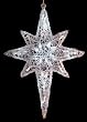 24" LED Lighted White Twinkle Hanging Star of Bethlehem Christmas Decoration