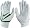 2008 Diamond Elite VI Batting Glove - White/Green - XL