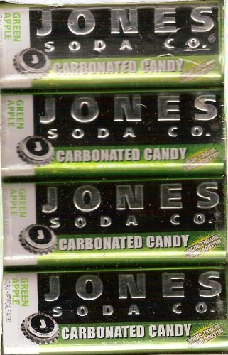 Jones Soda Carbonated Green Apple Candy~Box of 8 by Hard Candy