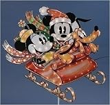Disney Minnie & Mickey Mouse In Sleigh Lighted Christmas Yard Art